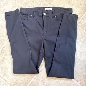 LOFT leggings in dark grey soft denim style. Size 6